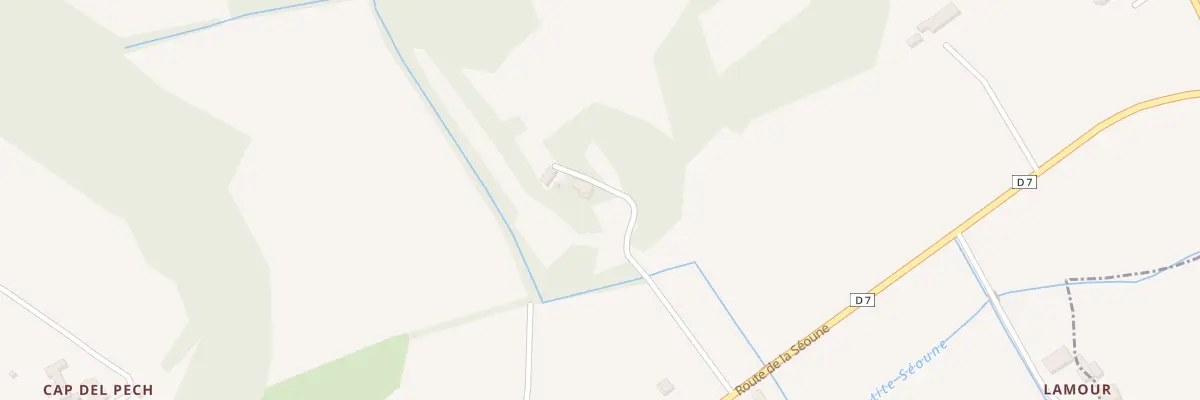 Plan du 552 Rte de la Séoune à Roquecor