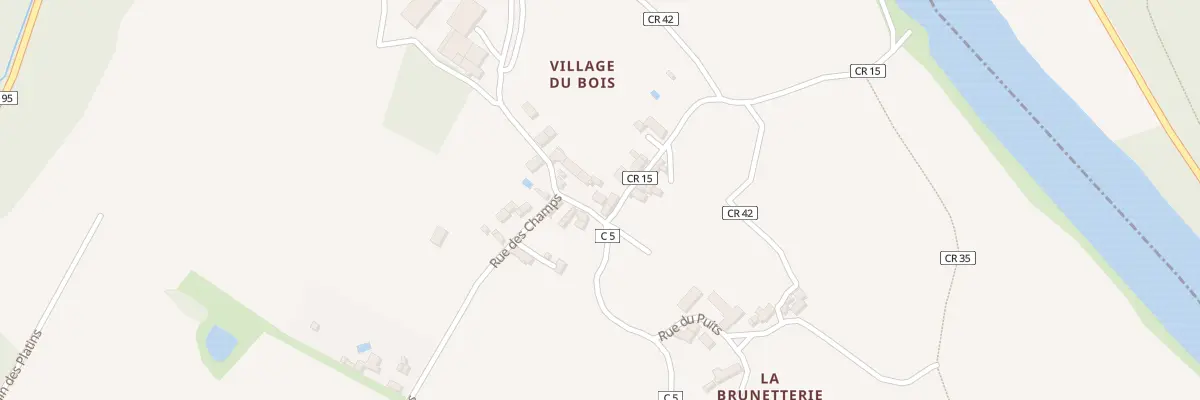 Plan du 9 Vge du Bois à Lurais
