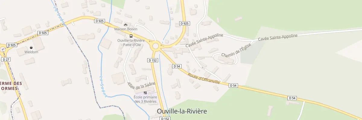 Plan du 54 Rte de Dieppe à Ouville-la-Rivière