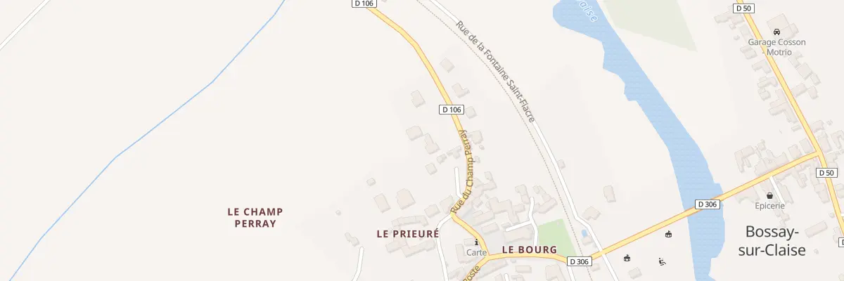 Plan du 286 Le Bourg à Bossay-sur-Claise