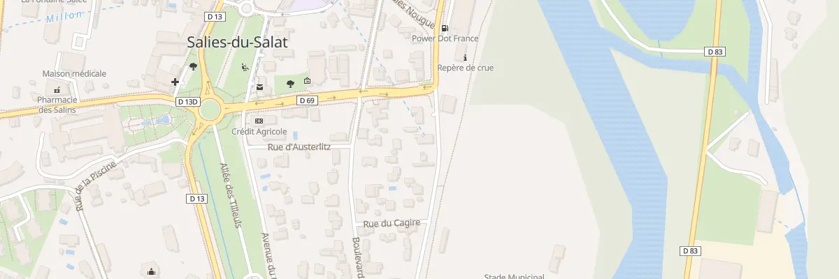 Plan du 6 Rue du Stade à Salies-du-Salat
