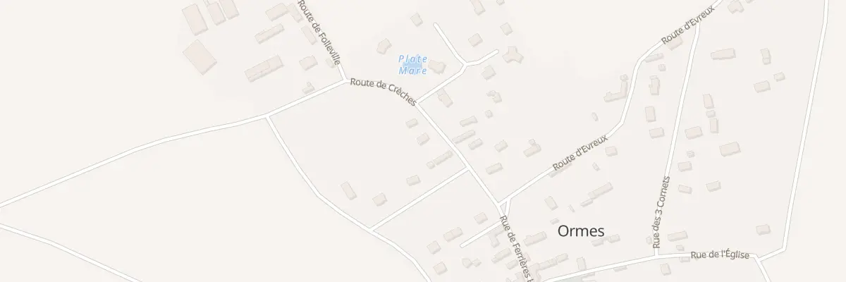 Plan du 5 Rte de Creches à Ormes