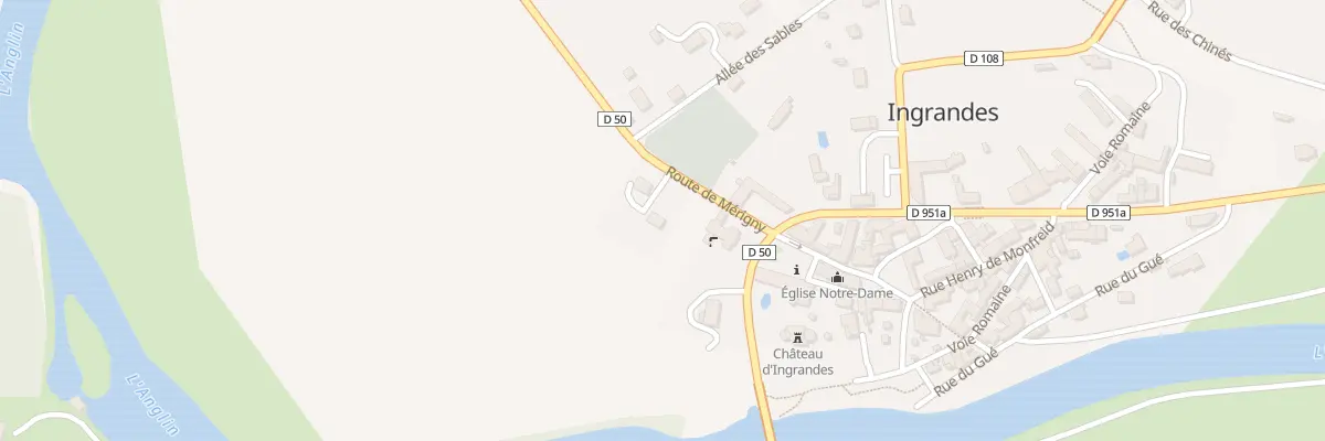 Plan du 5 Rte de Mérigny à Ingrandes