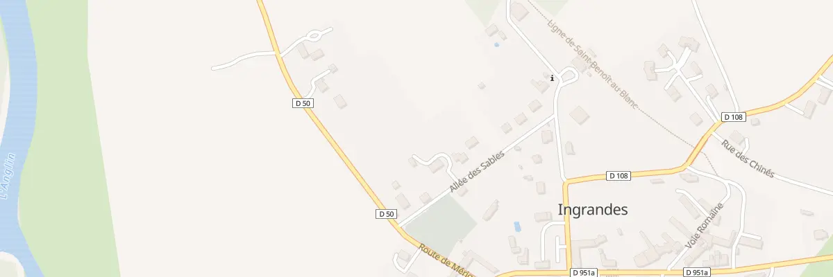 Plan du 3 All des Sables à Ingrandes