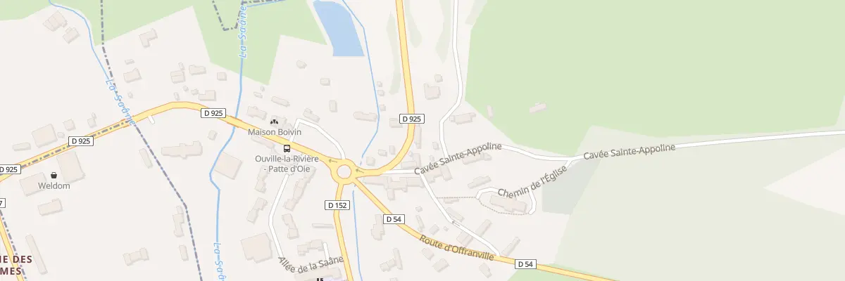 Plan du 74 Rte de Dieppe à Ouville-la-Rivière