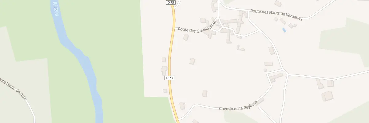 Plan du 1295 Rte de la Vallée de L’Isle à Coulaures