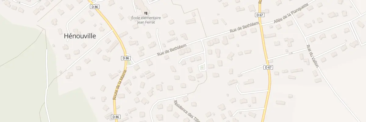 Plan du 1 Res des Poiriers à Hénouville