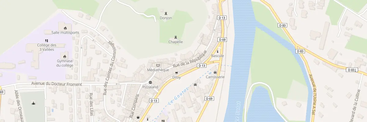 Plan du 2 Rue de la Vieille Eglise à Salies-du-Salat