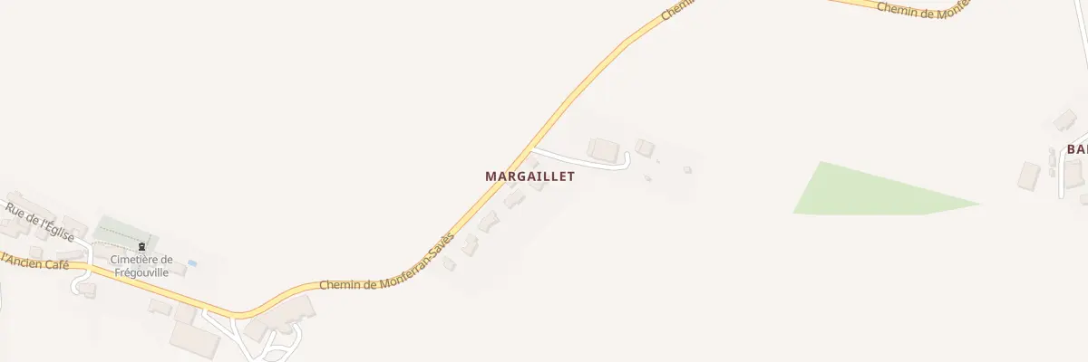 Plan de Margaillet à Frégouville