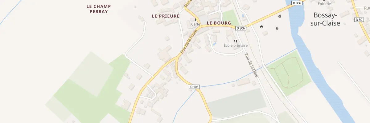 Plan du 5 Rue de la Poste à Bossay-sur-Claise