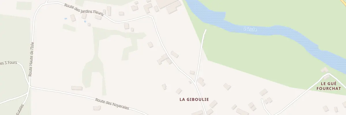 Plan du 284 Rte des Jardins Fleuris à Coulaures