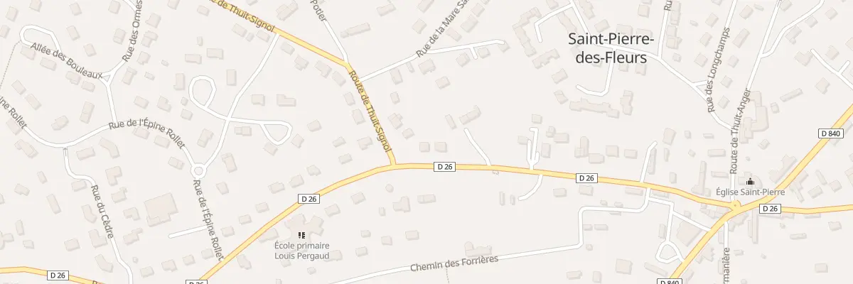 Plan du 34 Rte de Brionne à Saint-Pierre-des-Fleurs