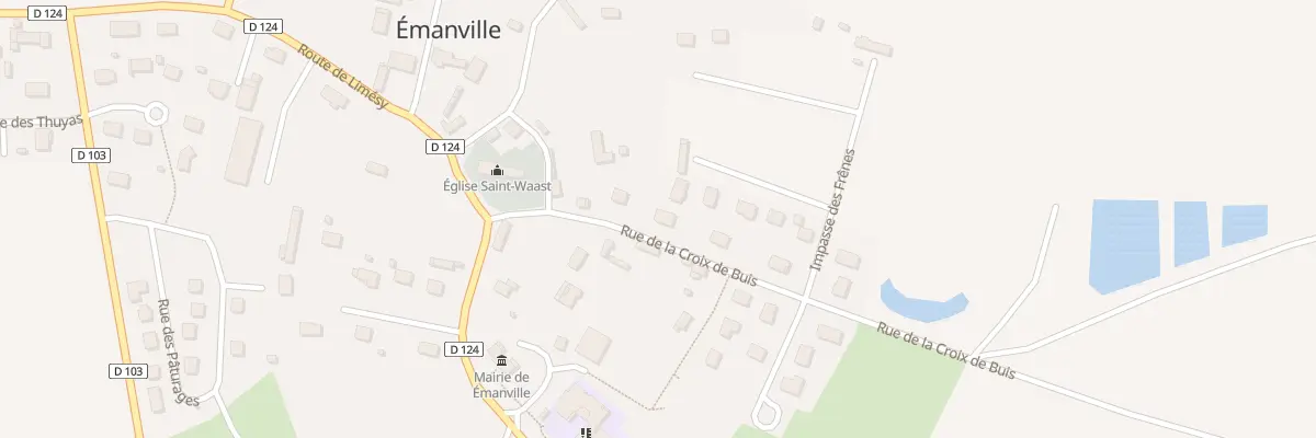 Plan du 117 Rue de la Croix de Buis à Émanville