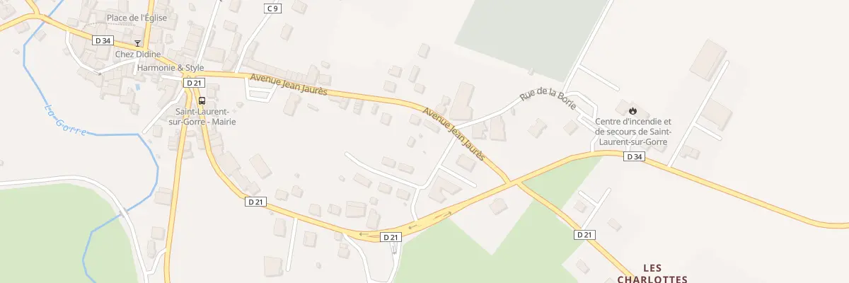 Plan du 24 Rue Jean Jaures à Saint-Laurent-sur-Gorre
