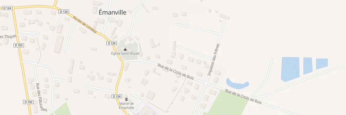 Plan du 123 Rue de la Croix de Buis à Émanville