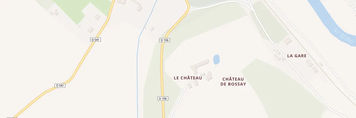 Plan du 1 Chateau de Bossay à Bossay-sur-Claise