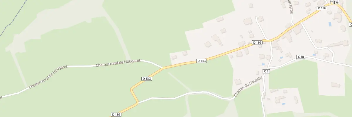 Plan du 742 Rte de Montgaillard à His