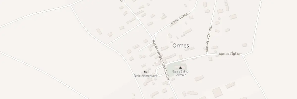 Plan du 4 Rue de Ferrières Haut Clocher à Ormes