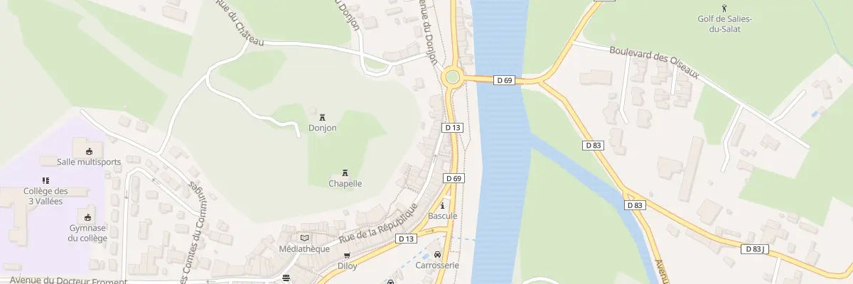 Plan du 27 Rue de la République à Salies-du-Salat