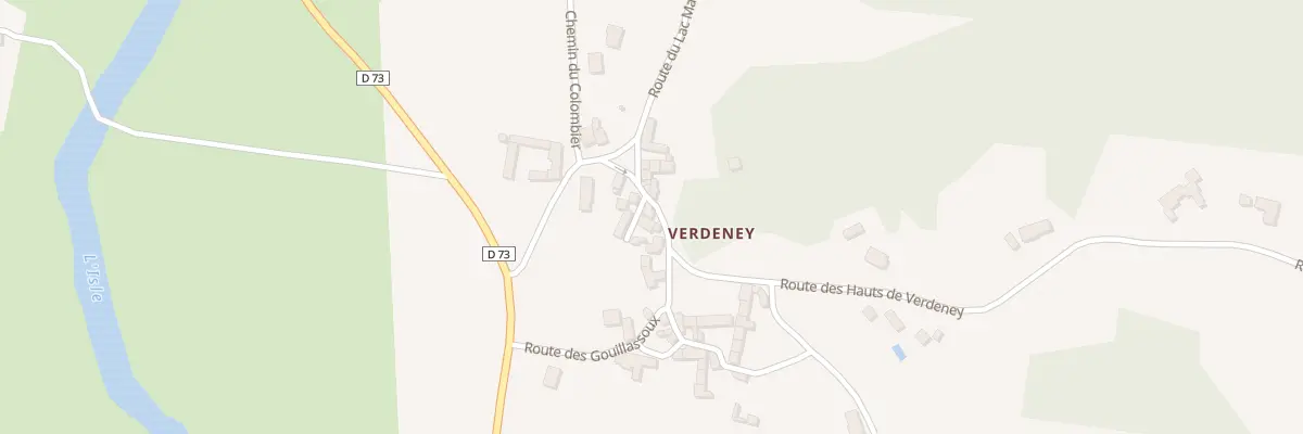 Plan du 204 Rte des Hauts de Verdeney à Coulaures