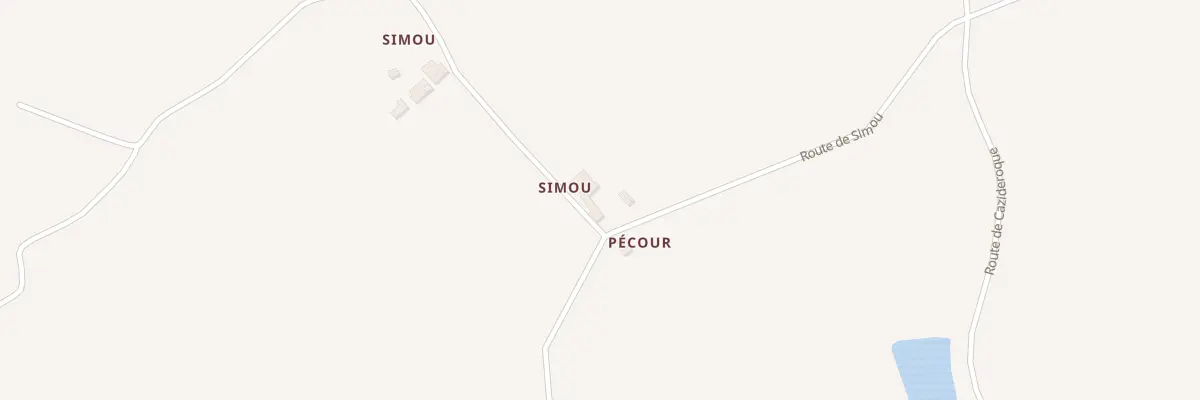 Plan du 354 Rte de Simou à Bourlens