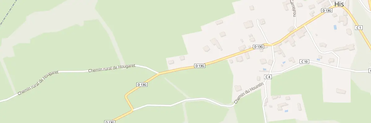 Plan du 728 Rte de Montgaillard à His