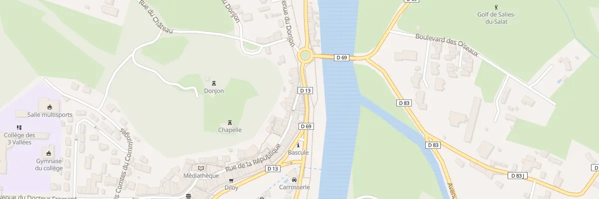 Plan du 66 Rue de la République à Salies-du-Salat