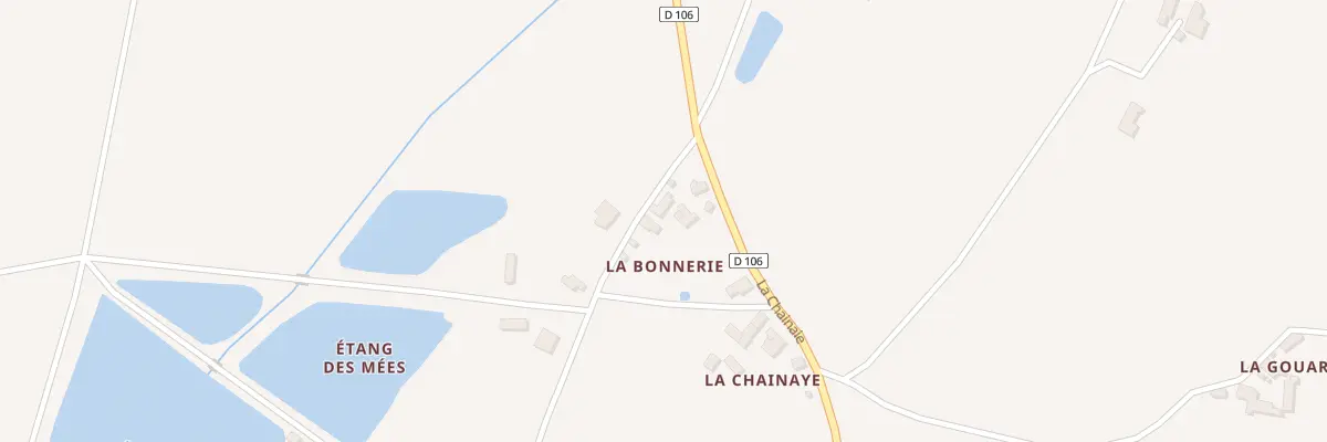 Plan du 3 La Bonnerie à Bossay-sur-Claise