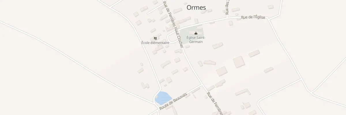 Plan du 18 Rue de Ferrières Haut Clocher à Ormes