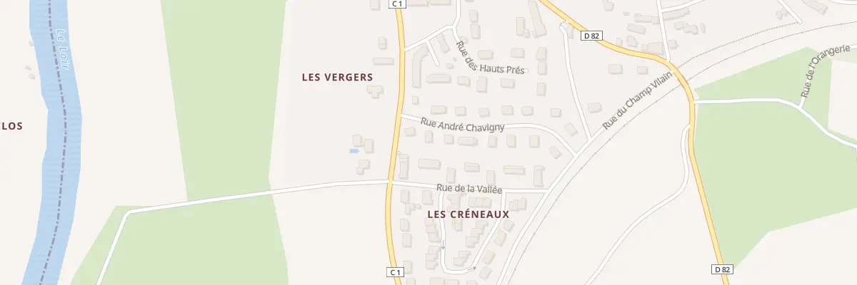 Plan du 3 Rue André Chavigny à Thoré-la-Rochette