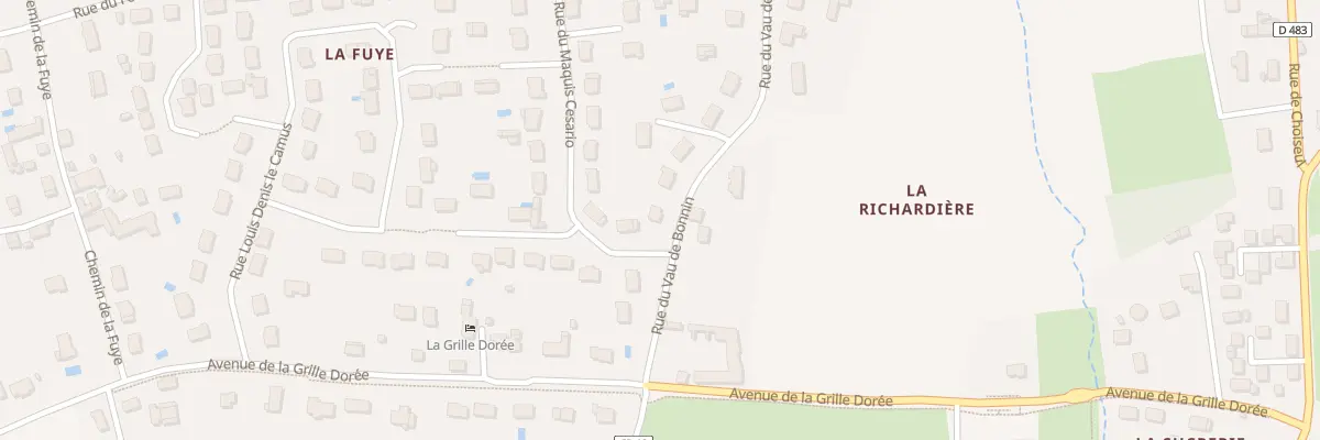 Plan du 58 Rue du Vau de Bonnin à Amboise
