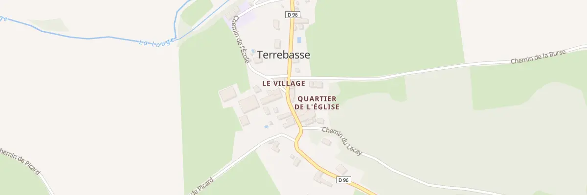 Plan du 24 Quartier de l’Eglise à Terrebasse