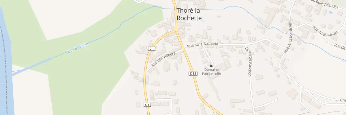 Plan du 2 Rue des Vergers à Thoré-la-Rochette