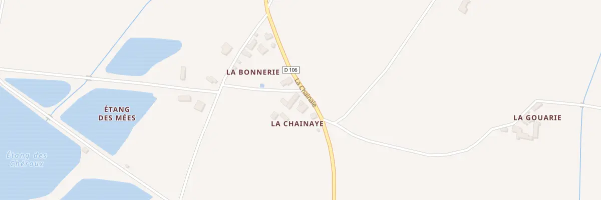 Plan du 6 La Chainaye à Bossay-sur-Claise