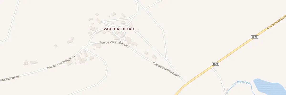 Plan du 6 Rue de Vauchalupeau à Mazangé