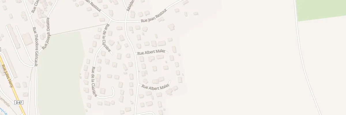 Plan du 16 Rue Albert Malet à Barentin