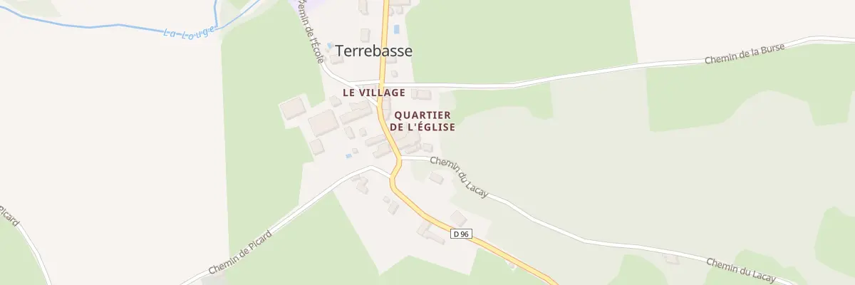 Plan du 21A Quartier de l’Eglise à Terrebasse