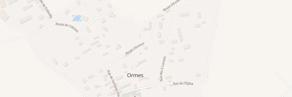 Plan du 4 Rte d’Evreux à Ormes