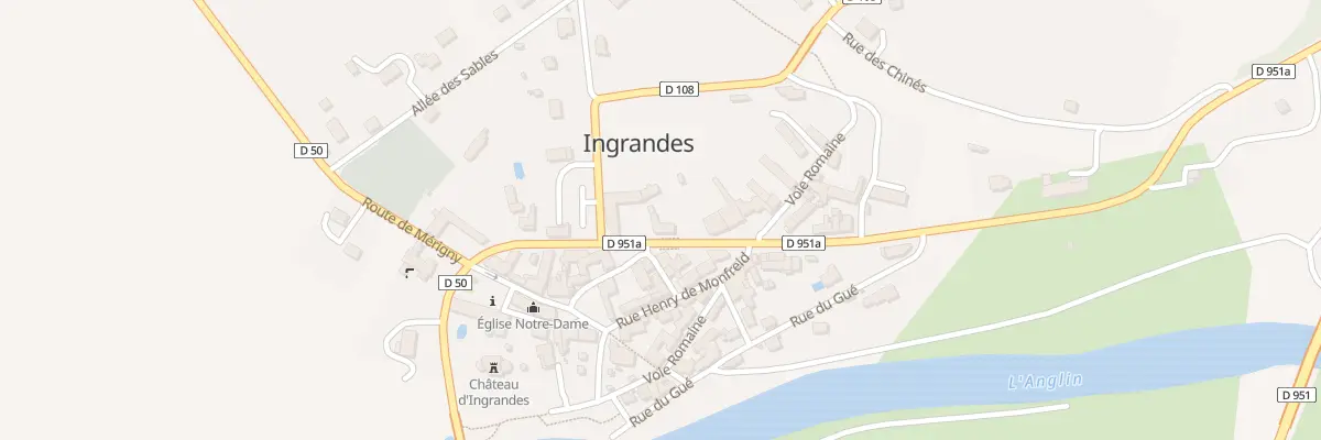 Plan du 23 Rte Nationale à Ingrandes