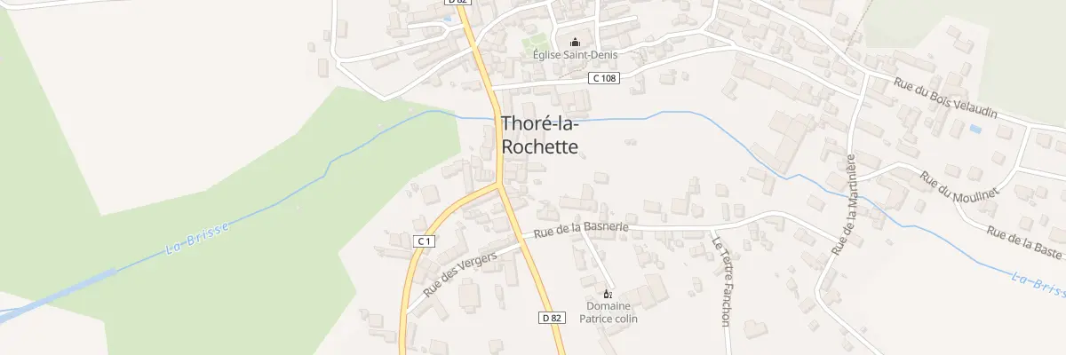 Plan du 5 Rue du Marechal de Rochambeau à Thoré-la-Rochette