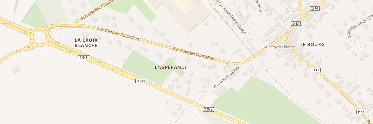 Plan du 13 Rue Georges Courteline à Chambourg-sur-Indre