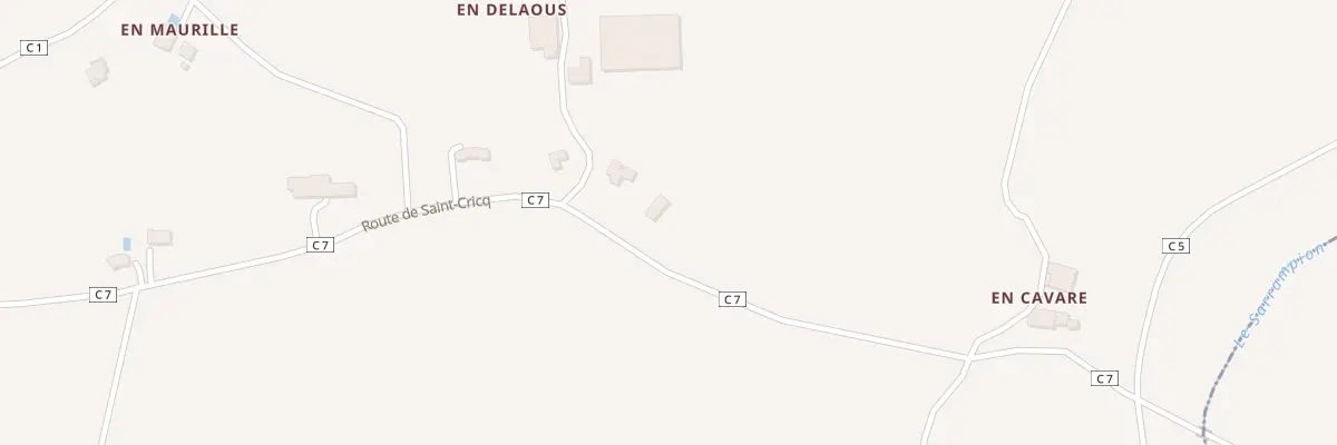 Plan du 1555 Rte de Saint Cricq à Sirac