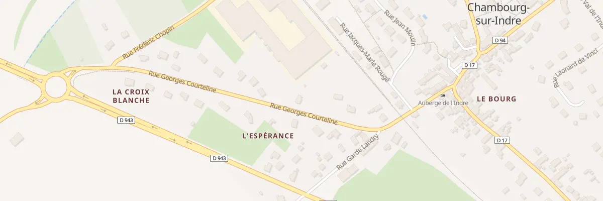 Plan du 20 Rue Georges Courteline à Chambourg-sur-Indre