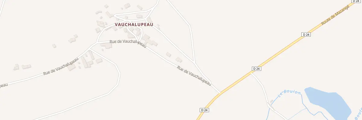 Plan du 2 Rue de Vauchalupeau à Mazangé