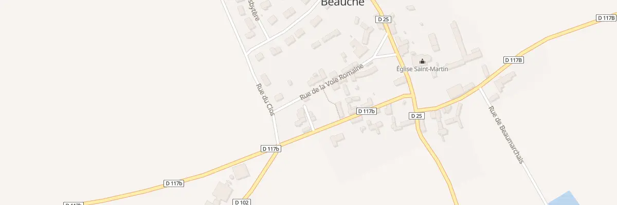 Plan du 7 Rue de la Voie Romaine à Beauche