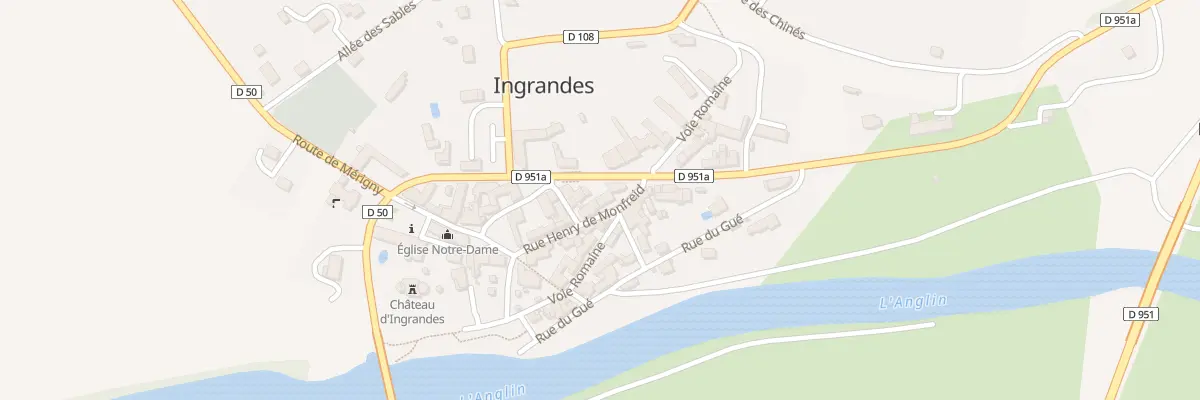 Plan du 20 Rte Nationale à Ingrandes