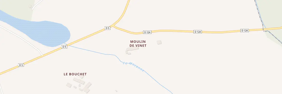 Plan du 1 Moulin de Vinet à Beaumont-les-Autels