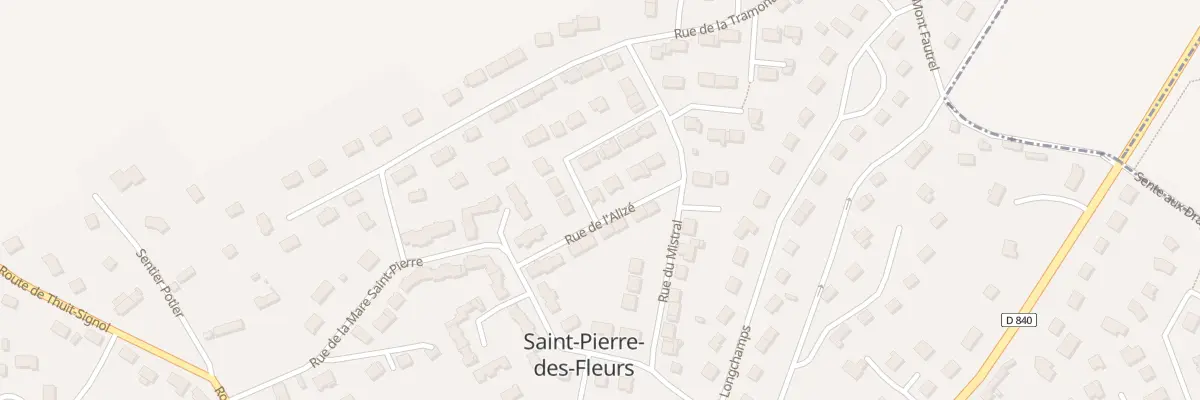 Plan du 7 Rue de l’Alize à Saint-Pierre-des-Fleurs