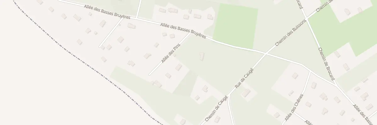 Plan du 5 All des Pins à Ferrières-Haut-Clocher