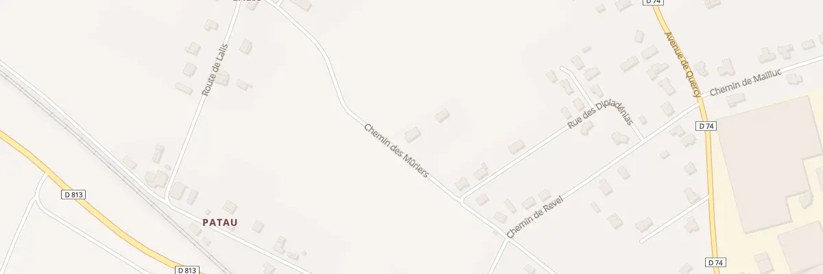 Plan du 1 Che des Muriers à Malause